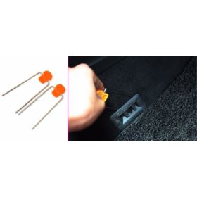 ŚCIĄGACZE DO TAPICERKI 12 ELEMENT&Oacute;W ABS METAL