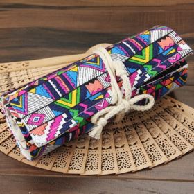 PI&Oacute;RNIK ZWIJANY NA 72 KREDKI ZE WZOREM ETNICZNYM