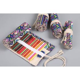 PI&Oacute;RNIK ZWIJANY NA 72 KREDKI ZE WZOREM ETNICZNYM