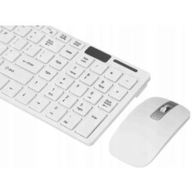 KLAWIATURA I MYSZ BEZPRZEWODOWA BIAŁA ZESTAW K-06