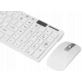 KLAWIATURA I MYSZ BEZPRZEWODOWA BIAŁA ZESTAW K-06