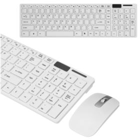 KLAWIATURA I MYSZ BEZPRZEWODOWA BIAŁA ZESTAW K-06
