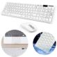 KLAWIATURA I MYSZ BEZPRZEWODOWA BIAŁA ZESTAW K-06