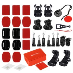 AKCESORIA DO KAMER SPORTOWYCH 53W1 Z POMARAŃCZOWĄ WALIZKĄ