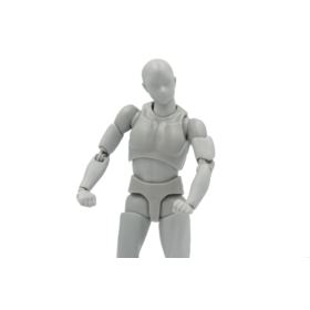 MANEKIN DO RYSOWANIA 13,5CM SZARY Z 4 DŁONIAMI I 2 STOPAMI