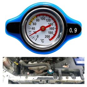 KOREK CHŁODNICY Z TERMOMETREM 0.9 BAR NIEBIESKI