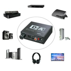 KONWERTER DWUKIERUNKOWY SPDIF I COAXIAL Z ZASILACZEM