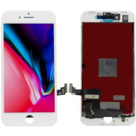 WYŚWIETLACZ Z DIGITIZEREM IPHONE 8 A1905 A1863 A1906 Z RAMKĄ I MESH BIAŁY