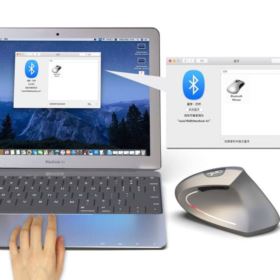 MYSZKA PIONOWA HXSJ T24 BEZPRZEWODOWA ERGONOMICZNA SZARA