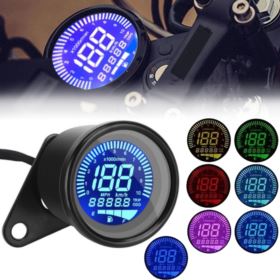 LICZNIK MOTOCYKLOWY CYFROWY UNIWERSALNY Z PODŚWIETLENIEM LED