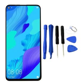 WYŚWIETLACZ I DIGITIZER HUAWEI NOVA 5T Z NARZĘDZIAMI CZARNY