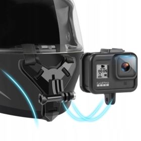 MOCOWANIE KAMERY DO KASKU ANTYPOŚLIZGOWE CZARNE