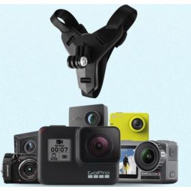 MOCOWANIE KAMERY DO KASKU ANTYPOŚLIZGOWE CZARNE