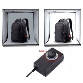 NAMIOT BEZCIENIOWY DUŻY STUDIO FOTO 60 CM LED 60W