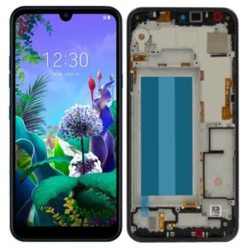 WYŚWIETLACZ Z DIGITIZEREM LG Q60 LMX525EAW K50 LM-X520HM Z RAMKĄ CZARNY FULL SET