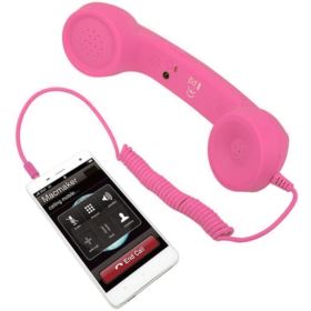 SŁUCHAWKA RETRO DO TELEFONU MINI JACK 3.5 MM R&Oacute;ŻOWY