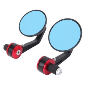 LUSTERKA MOTOCYKLOWE QUAD SKUTER ATV OKRĄGŁE 2 SZT.