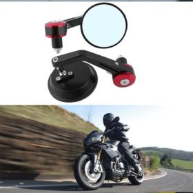 LUSTERKA MOTOCYKLOWE QUAD SKUTER ATV OKRĄGŁE 2 SZT.