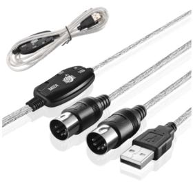 KONWERTER USB MIDI INTERFEJS IN/OUT 16 KANAŁ&Oacute;W