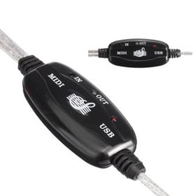 KONWERTER USB MIDI INTERFEJS IN/OUT 16 KANAŁ&Oacute;W