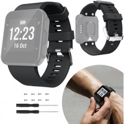 PASEK DO GARMIN FORERUNNER 30 35 CZARNY SILIKONOWY