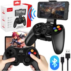 PAD BEZPRZEWODOWY IPEGA PG-9078 CZARNY Z UCHWYTEM NA TELEFON