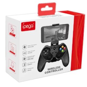 PAD BEZPRZEWODOWY IPEGA PG-9078 CZARNY Z UCHWYTEM NA TELEFON