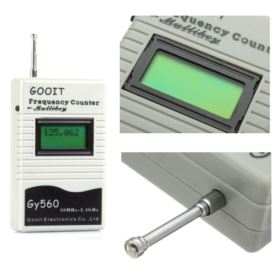 SKANER CZĘSTOTLIWOŚCI RADIOWYCH GOOIT GY560 NA BATERIĘ