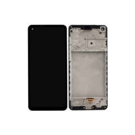 WYŚWIETLACZ Z DIGITIZEREM SAMSUNG GALAXY A21S SM-A217F SM-A215U SM-A215W Z RAMKĄ CZARNY
