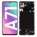 WYŚWIETLACZ Z DIGITIZEREM SAMSUNG GALAXY A71 SM-A715F Z RAMKĄ CZARNY