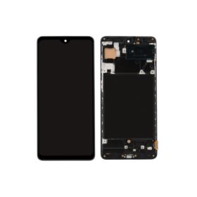 WYŚWIETLACZ Z DIGITIZEREM SAMSUNG GALAXY A71 SM-A715F Z RAMKĄ CZARNY