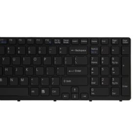 KLAWIATURA SONY VAIO SVE15 SVE151 SVE151C11M SVE1511N1RW SVE1512A4E CZARNA US Z RAMKĄ