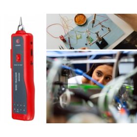 TESTER KABLI RJ-45 RJ-11 LOKALIZATOR PRZEWOD&Oacute;W Z ETUI