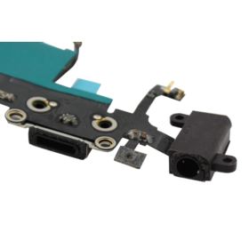 ZŁĄCZE ŁADOWANIA IPHONE 5 A1429 A1428 A1442 Z MIKROFONEM I GNIAZDEM SŁUCHAWKOWYM CZARNE