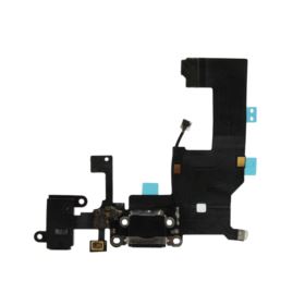ZŁĄCZE ŁADOWANIA IPHONE 5 A1429 A1428 A1442 Z MIKROFONEM I GNIAZDEM SŁUCHAWKOWYM CZARNE