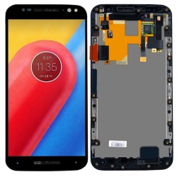 WYŚWIETLACZ Z DIGITIZEREM MOTOROLA MOTO C XT1750 Z RAMKĄ CZARNY FULL SET