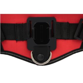 SZELKI DLA PSA DO KAMERY SPORTOWEJ GOPRO HERO SJCAM XIAOMI XIAOYI CZERWONO-CZARNE