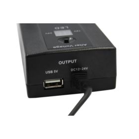 ZASILACZ UNIWERSALNY 120W DO LAPTOPA Z WTYCZKAMI I WYŚWIETLACZEM