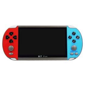 KONSOLA PRZENOŚNA X7 PLUS RETRO 1000 GIER NIEBIESKO-CZERWONA