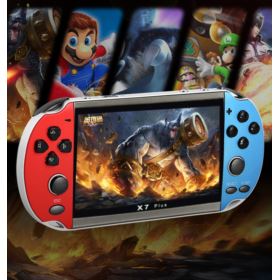 KONSOLA PRZENOŚNA X7 PLUS RETRO 1000 GIER NIEBIESKO-CZERWONA