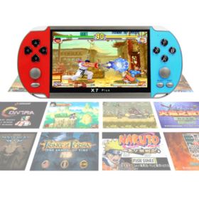 KONSOLA PRZENOŚNA X7 PLUS RETRO 1000 GIER NIEBIESKO-CZERWONA