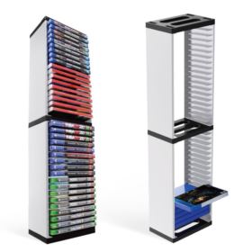 STOJAK NA GRY DOBE PLAYSTATION XBOX NINTENDO BIAŁY