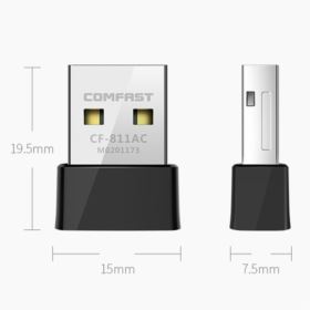 KARTA SIECIOWA ZEWNĘTRZNA WIFI USB COMFAST CF-811AC 650 MBPS - Kable i USB adaptery