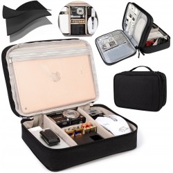 ORGANIZER NA ELEKTRONIKĘ I KABLE ETUI PODWÓJNE CZARNE