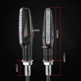 KIERUNKOWSKAZY MOTOCYKLOWE LED 4 SZTUKI DYNAMICZNY