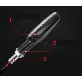 KIERUNKOWSKAZY MOTOCYKLOWE LED 4 SZTUKI DYNAMICZNY