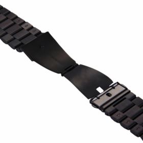 PASEK DO APPLE WATCH BRANSOLETA 42/44/45MM CZARNY STALOWY