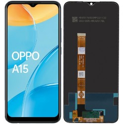WYŚWIETLACZ Z DIGITIZEREM OPPO A15 A15S CPH2185 CPH2179 IPS  CZARNY