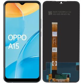 WYŚWIETLACZ Z DIGITIZEREM OPPO A15 A15S CPH2185 CPH2179 IPS  CZARNY