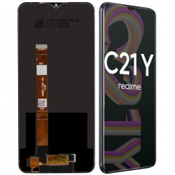 WYŚWIETLACZ Z DIGITIZEREM REALME C21Y C25Y CZARNY FULL SET